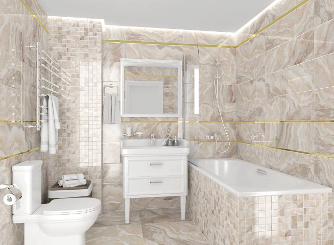 Crema Плитка настенная бежевый 25х75
