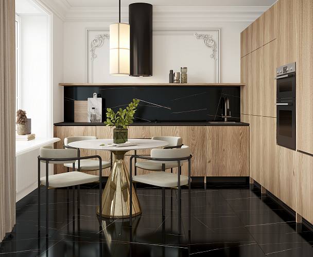 Lawa Black Керамогранит черный 60х120 Полированный