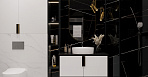 Lawa Black Керамогранит черный 60х120 Полированный_6