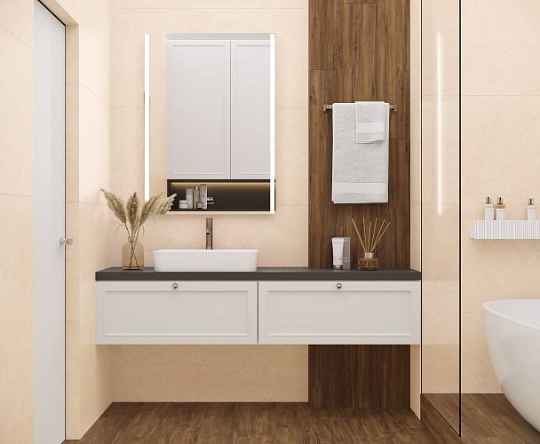 Mramor Delight Керамогранит бежевый 60х120 Матовый