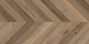Wood Lux Walnut Chevron M Керамогранит коричневый 60х120 матовый карвинг